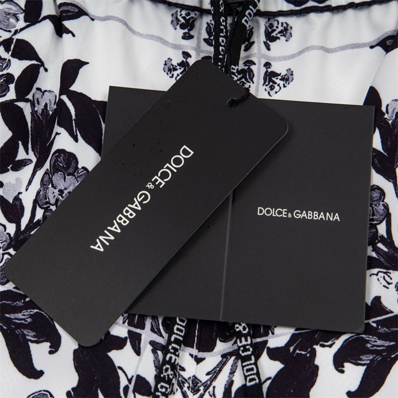 Dolce & Gabbana DG Colorblock Graphic Print Beach Shorts