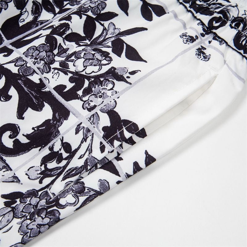 Dolce & Gabbana DG Colorblock Graphic Print Beach Shorts