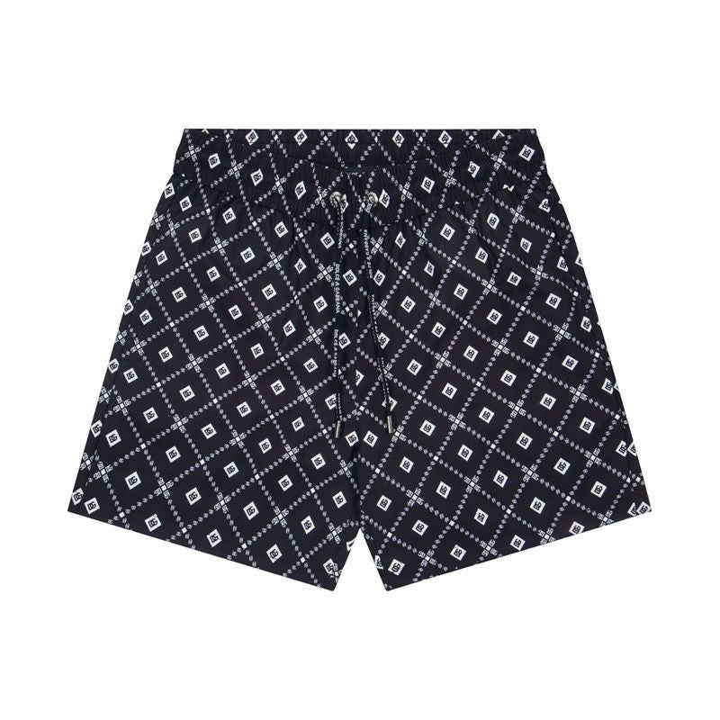 Dolce & Gabbana DG Colorblock Graphic Print Beach Shorts