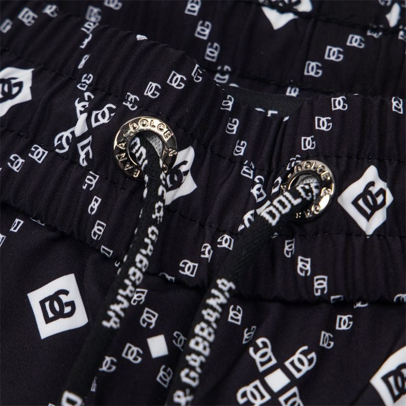 Dolce & Gabbana DG Colorblock Graphic Print Beach Shorts