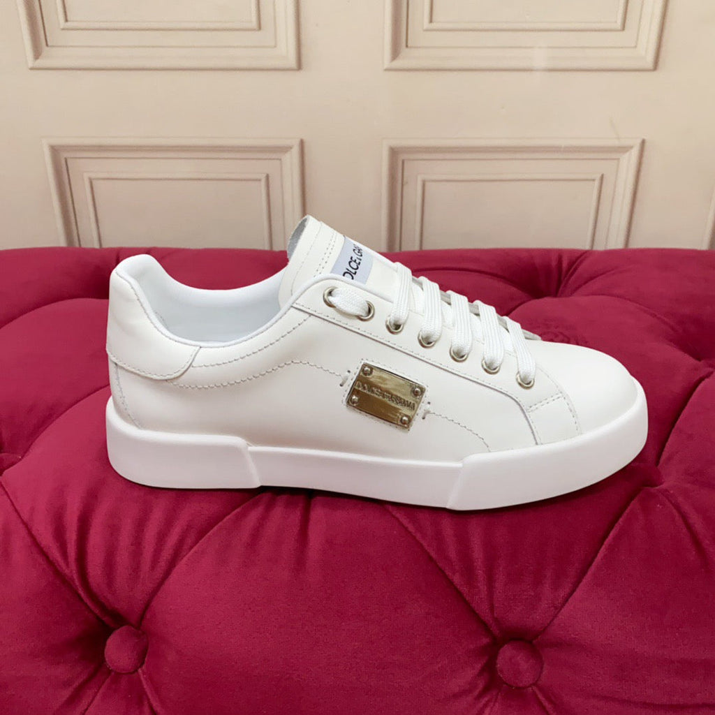 Dolce & Gabbana Portofino Graffiti Sneakers – Unisex Couple's Luxury Casual Shoes