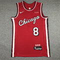 Men's Chicago Bulls Zach LaVine #8 Red 2021/22 Swingman Jerseys