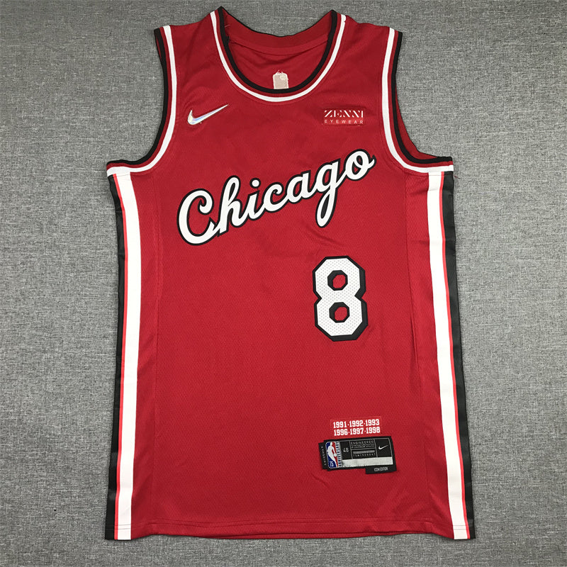 Men's Chicago Bulls Zach LaVine #8 Red 2021/22 Swingman Jerseys