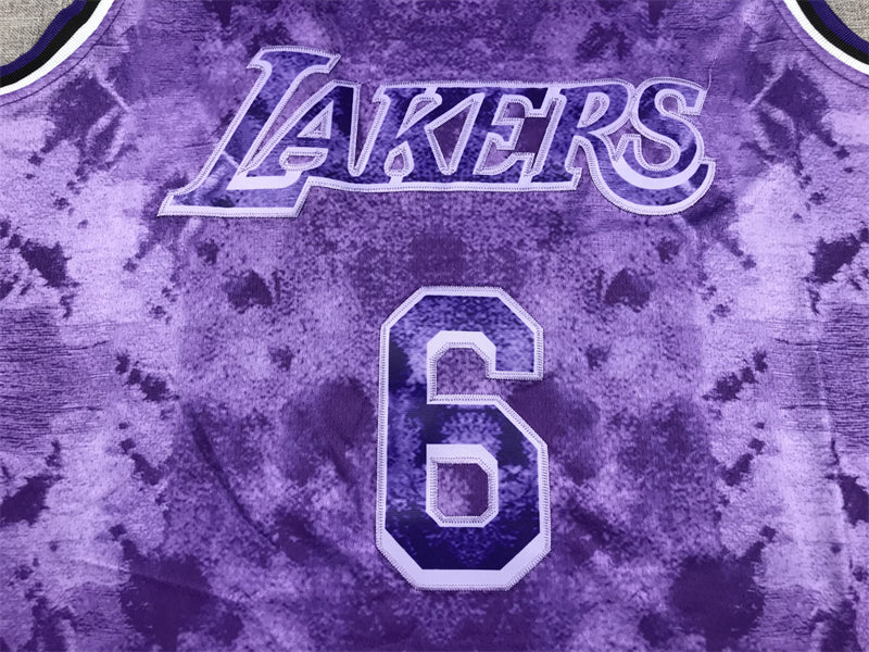 Men's Los Angeles Lakers LeBron James #6 Purple Select Series Swingman Jerseys