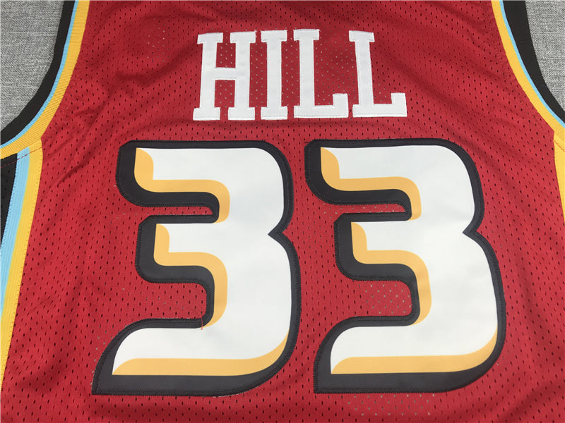 Men's Detroit Pistons Grant Hill 1998-99 Red Hardwood Classics Swingman Jerseys