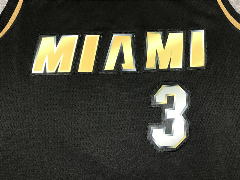 Men's Miami Heat Dwyane Wade #3 NBA Black Swingman Jerseys