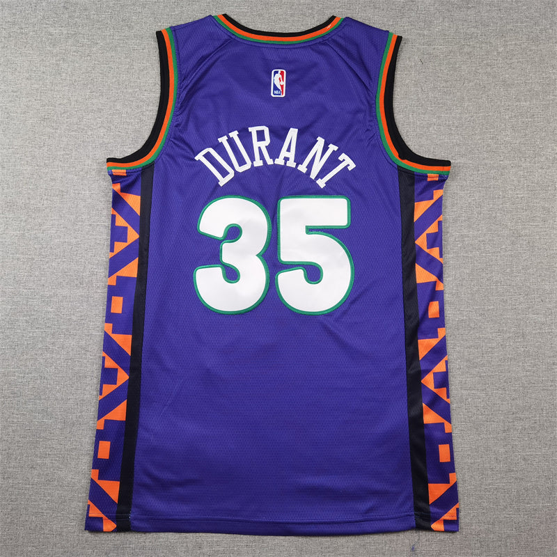Men's Phoenix Suns Kevin Durant #35 Purple 2024/25 Swingman Player Jerseys - City Edition