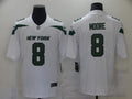 Men's New York Jets Elijah Moore #8 White Game Jerseys