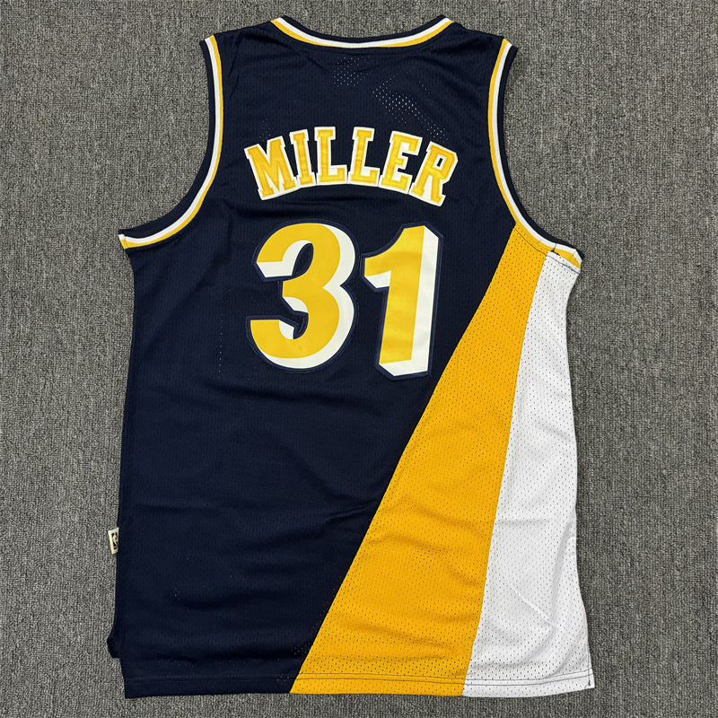 Men's Indiana Pacers Reggie Miller #31 Navy Replica Jerseys