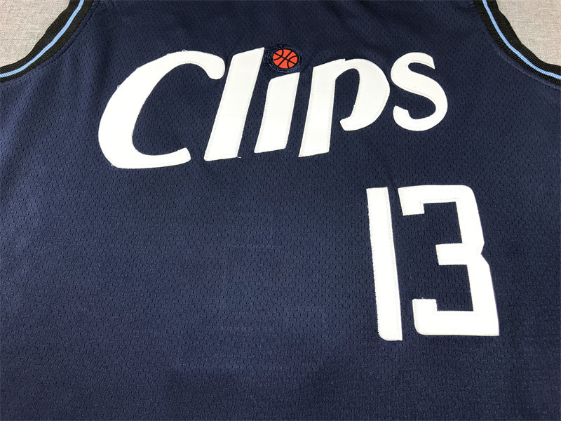 Men's LA Clippers Paul George #13 Navy 2023/24 Swingman Jerseys - City Edition