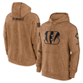 Men's Cincinnati Bengals Brown 2023 Salute To Service Club Pullover Hoodie2