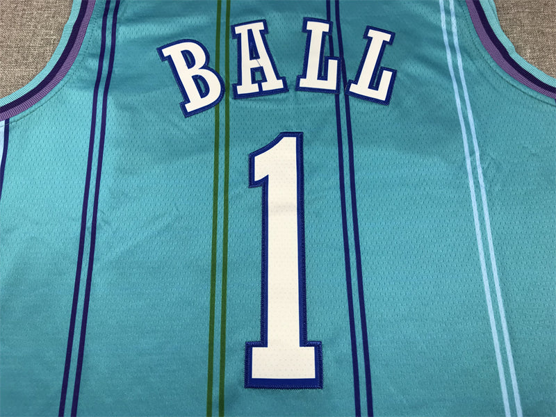 Men's Charlotte Hornets LaMelo Ball #1 Teal 2023/24 Swingman Replica Jerseys - Classic Edition