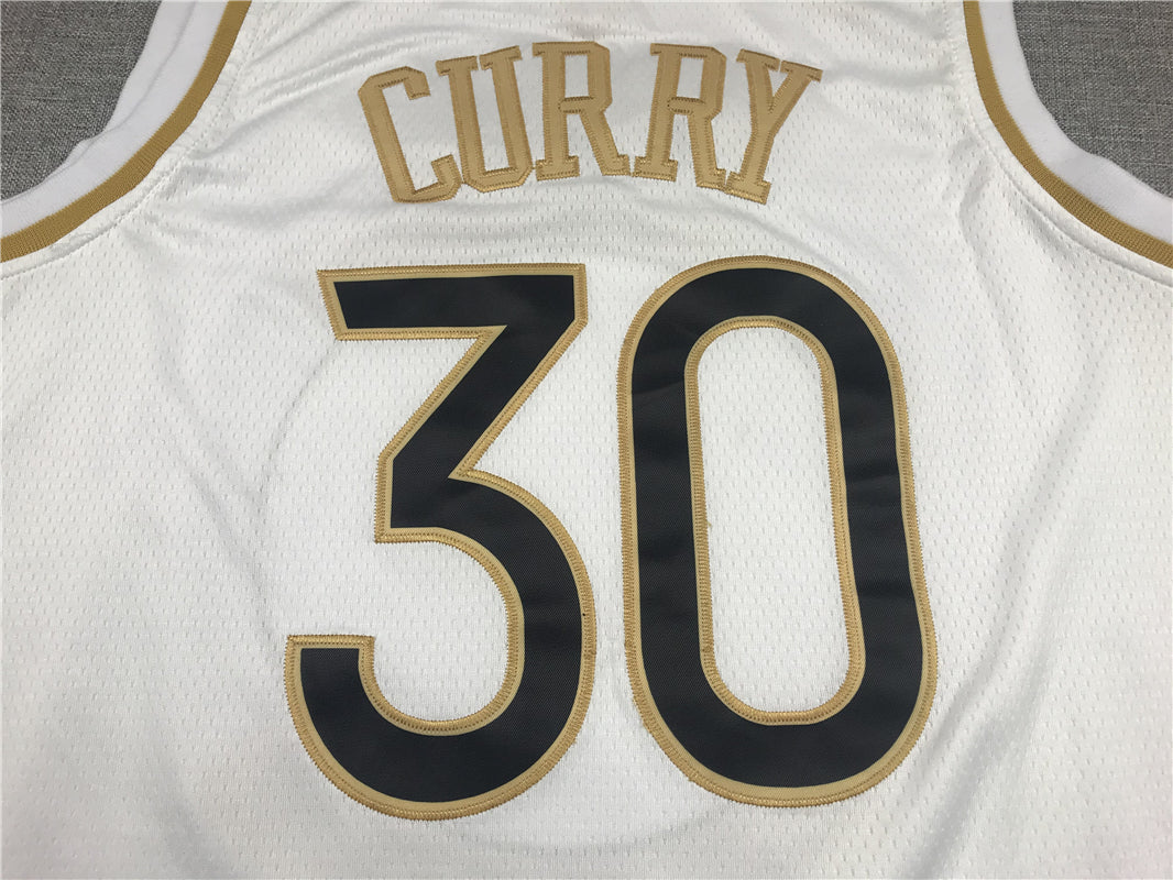 Men's Golden State Warriors Stephen Curry #30 White Swingman Jerseys