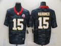 Men's Kansas City Chiefs Patrick Mahomes #15 Gray Camouflage Game Jerseys