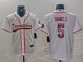 Men's Washington Commanders Jayden Daniels #5 White Game Jerseys