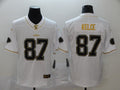 Men's Kansas City Chiefs Travis Kelce #87 White Player Game Jerseys