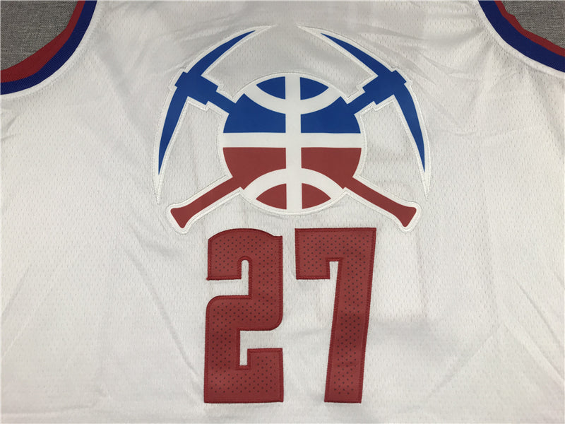 Men's Denver Nuggets Jamal Murray #27 White 2020/21 Swingman Player Jerseys