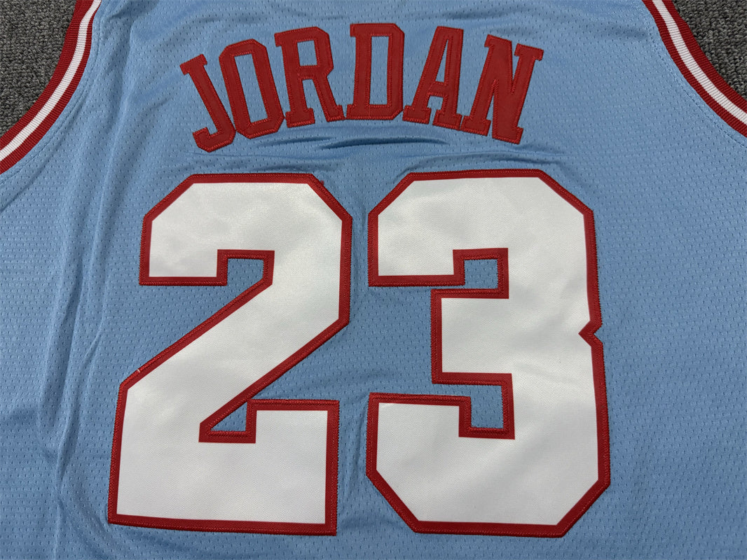 Men's Chicago Bulls Michael Jordan #23 Blue Swingman Jerseys