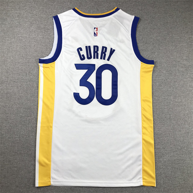 Men's Golden State Warriors Stephen Curry #30 White 2022/23 Swingman Jerseys - Association Edition