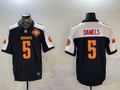 Men's Washington Commanders Jayden Daniels #5 Black Alternate Vapor Limited Jerseys