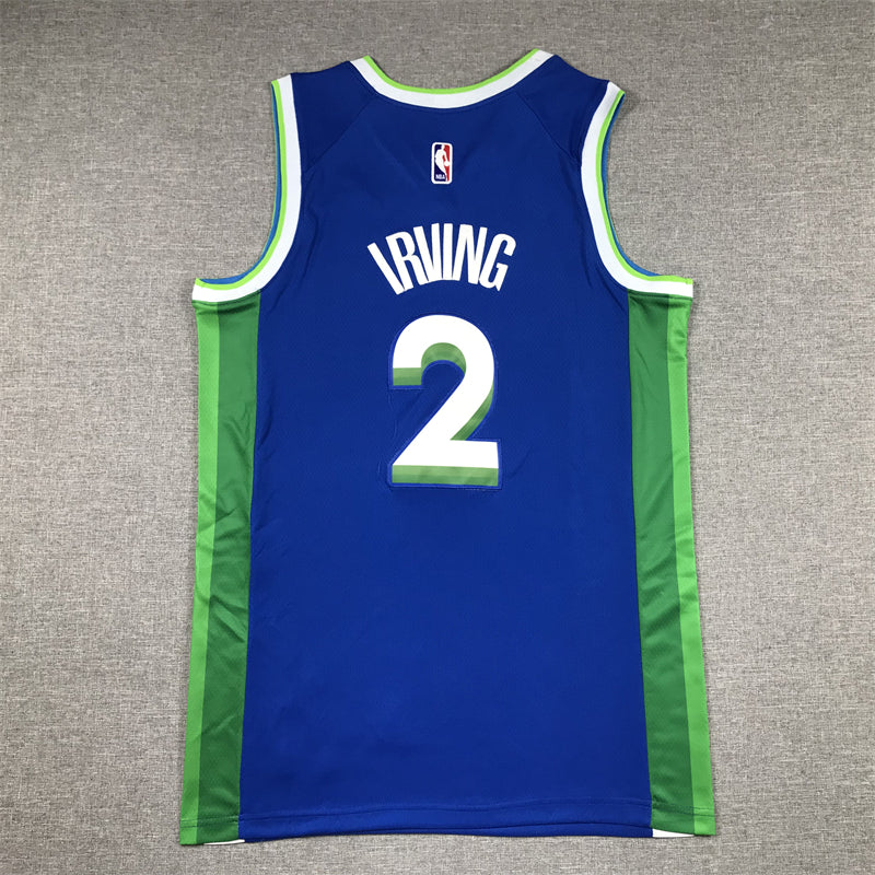 Men's Dallas Mavericks Kyrie Irving #2 Blue 2022/23 Swingman Jerseys - City Edition