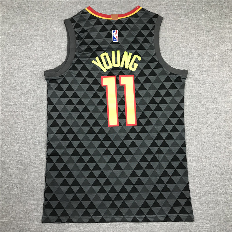 Men's Atlanta Hawks Trae Young #11 Black Swingman Jerseys