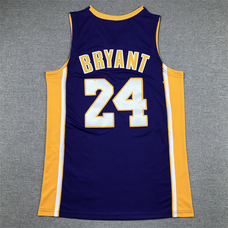Men's Los Angeles Lakers Kobe Bryant #24 Purple 2007-08 Hardwood Classics Swingman Jerseys