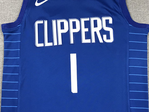 Men's LA Clippers James Harden #1 Royal Swingman Jerseys - Icon Edition