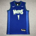 Men's Minnesota Timberwolves Anthony Edwards Blue/Navy Swingman Jerseys