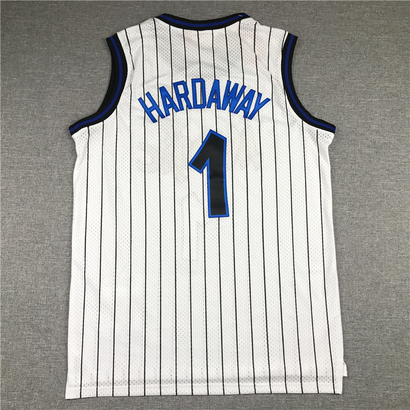 Men's Orlando Magic Penny Hardaway #1 White Hardwood Classics Swingman Jerseys