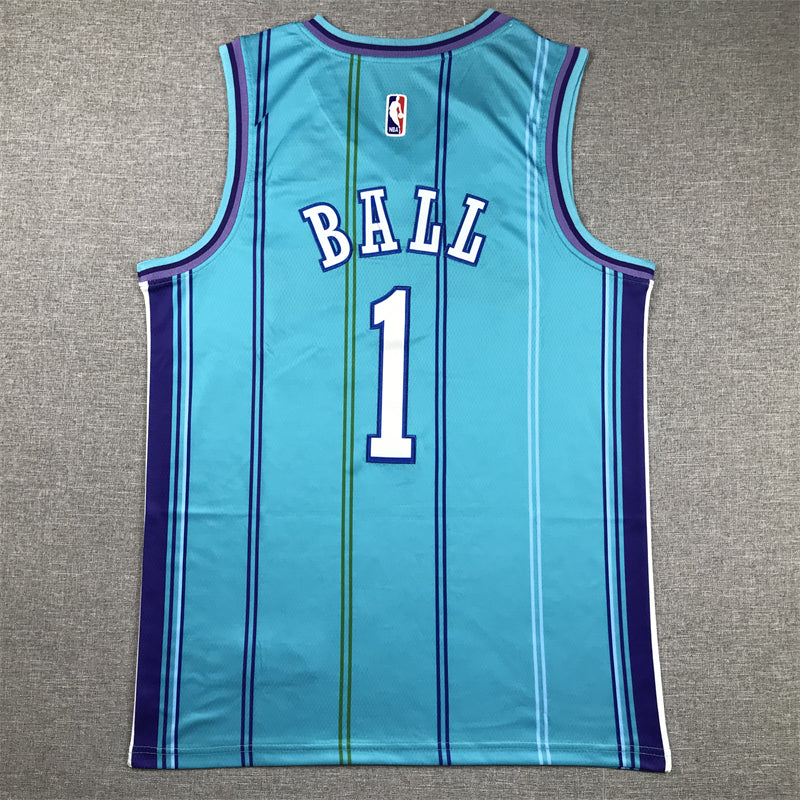 Men's Charlotte Hornets LaMelo Ball #1 Teal 2023/24 Swingman Replica Jerseys - Classic Edition