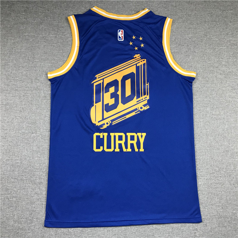 Men's Golden State Warriors Stephen Curry Blue 2020/21 Jerseys - Classic Edition