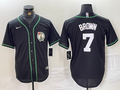 Men's Boston Celtics Jaylen Brown #7 Black Limited Player Jersey