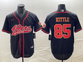Men's San Francisco 49ers George Kittle #85 Black Fashion Jerseys Joint Edition