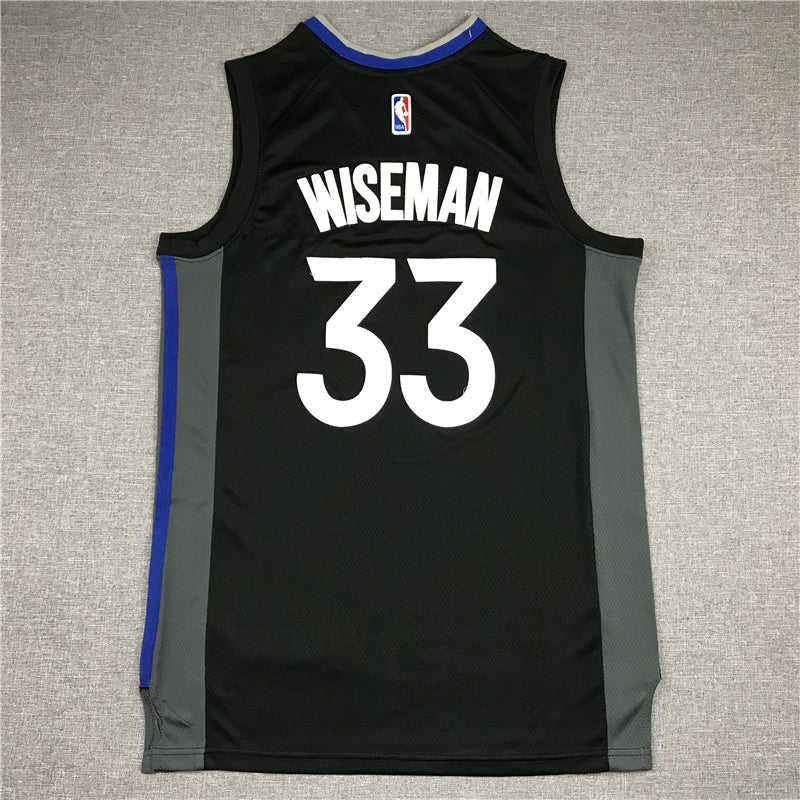 Men's Golden State Warriors James Wiseman #33 Black Swingman Jerseys