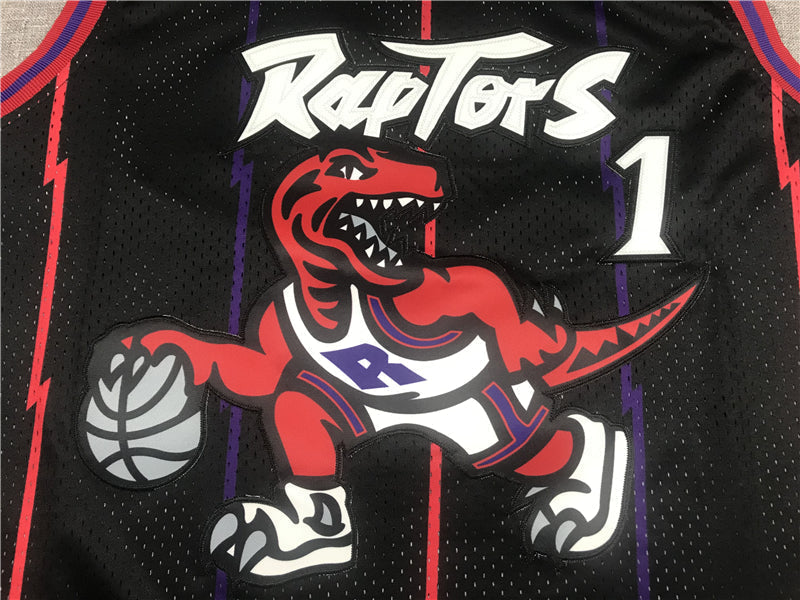 Men's Toronto Raptors Tracy McGrady 1998-99 Black Hardwood Classics Swingman Jerseys