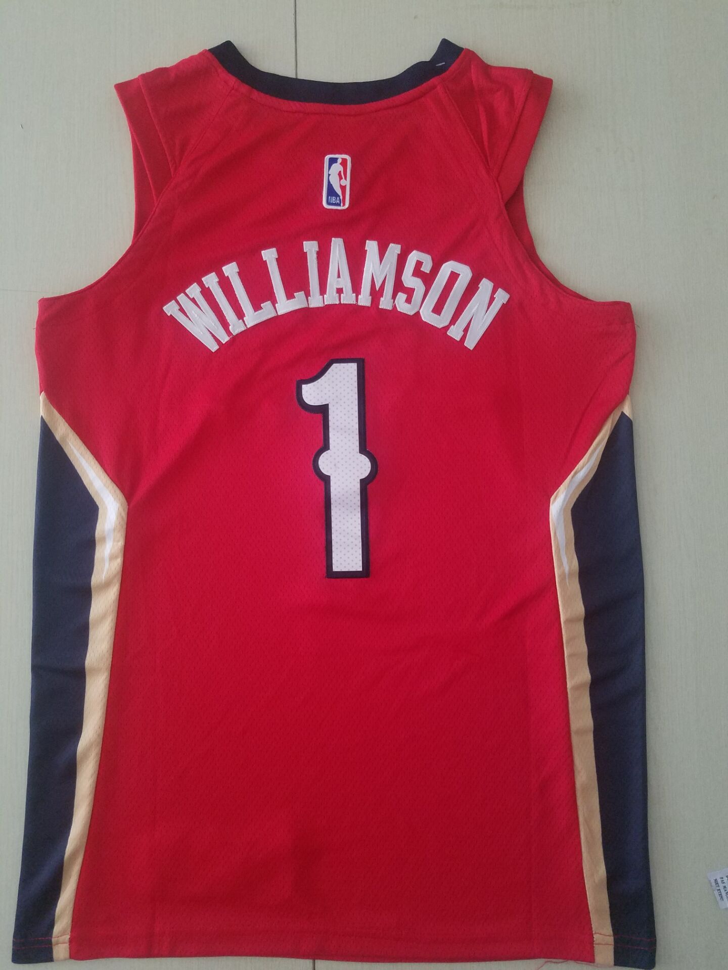 Men's New Orleans Pelicans Zion Williamson #1 NBA Red Swingman Jerseys