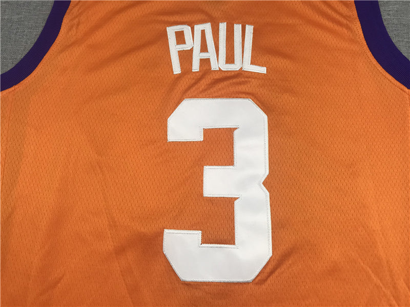 Men's Phoenix Suns Chris Paul #3 Orange Fast Break Team Replica Jerseys