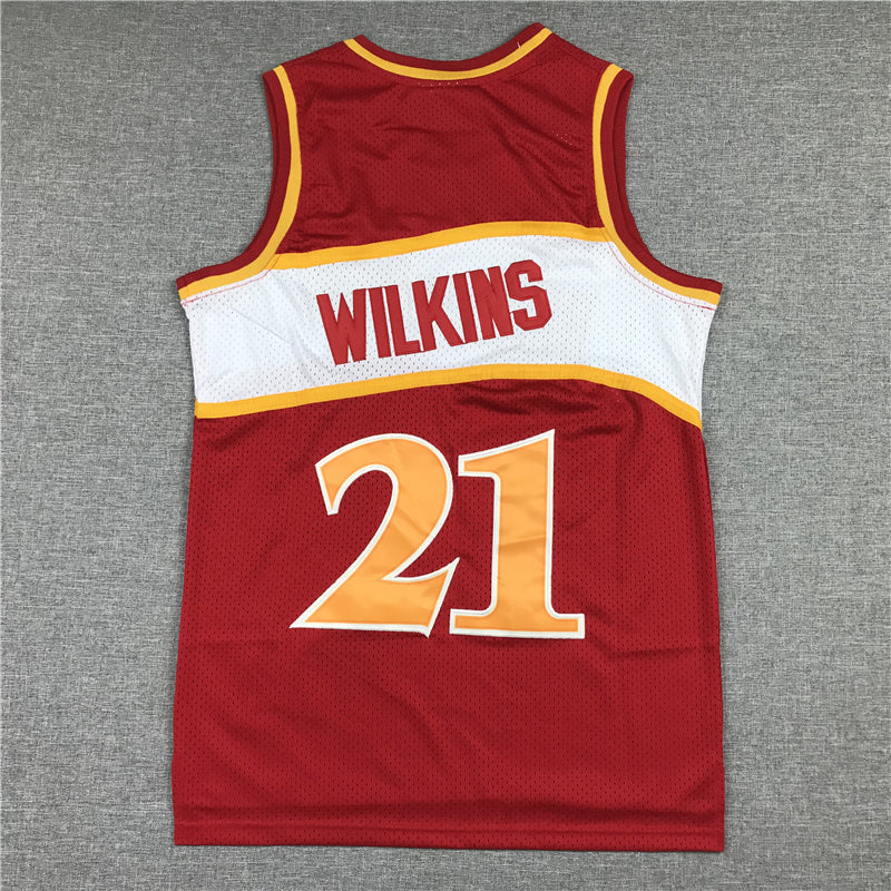 Men's Atlanta Hawks Dominique Wilkins 1986-87 Red Hardwood Classics Swingman Jerseys