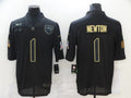 Men's New England Patriots Cam Newton #1 Black Game Player Jerseys