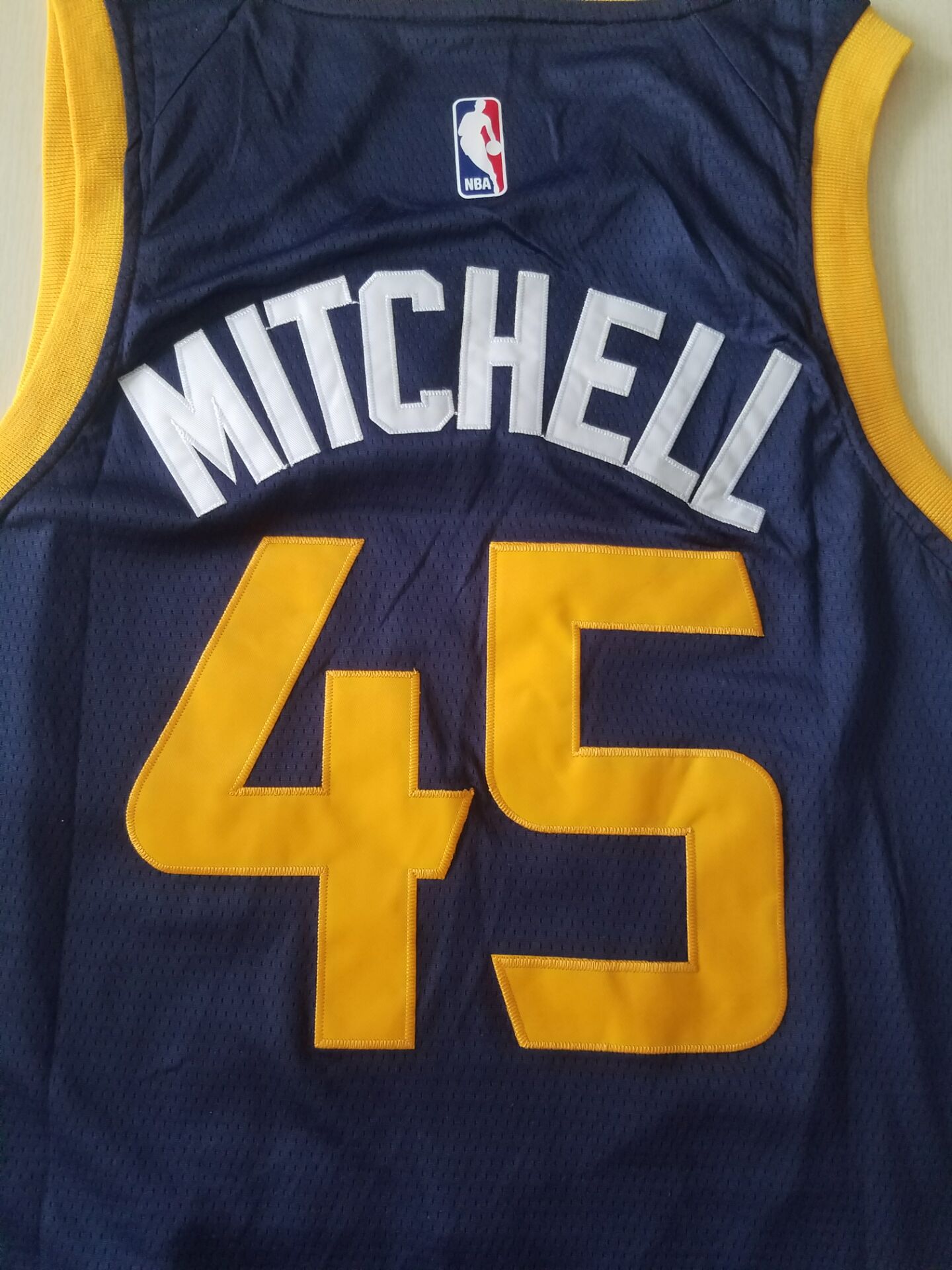 Men's Utah Jazz Donovan Mitchell #45 Navy Replica Swingman Jerseys
