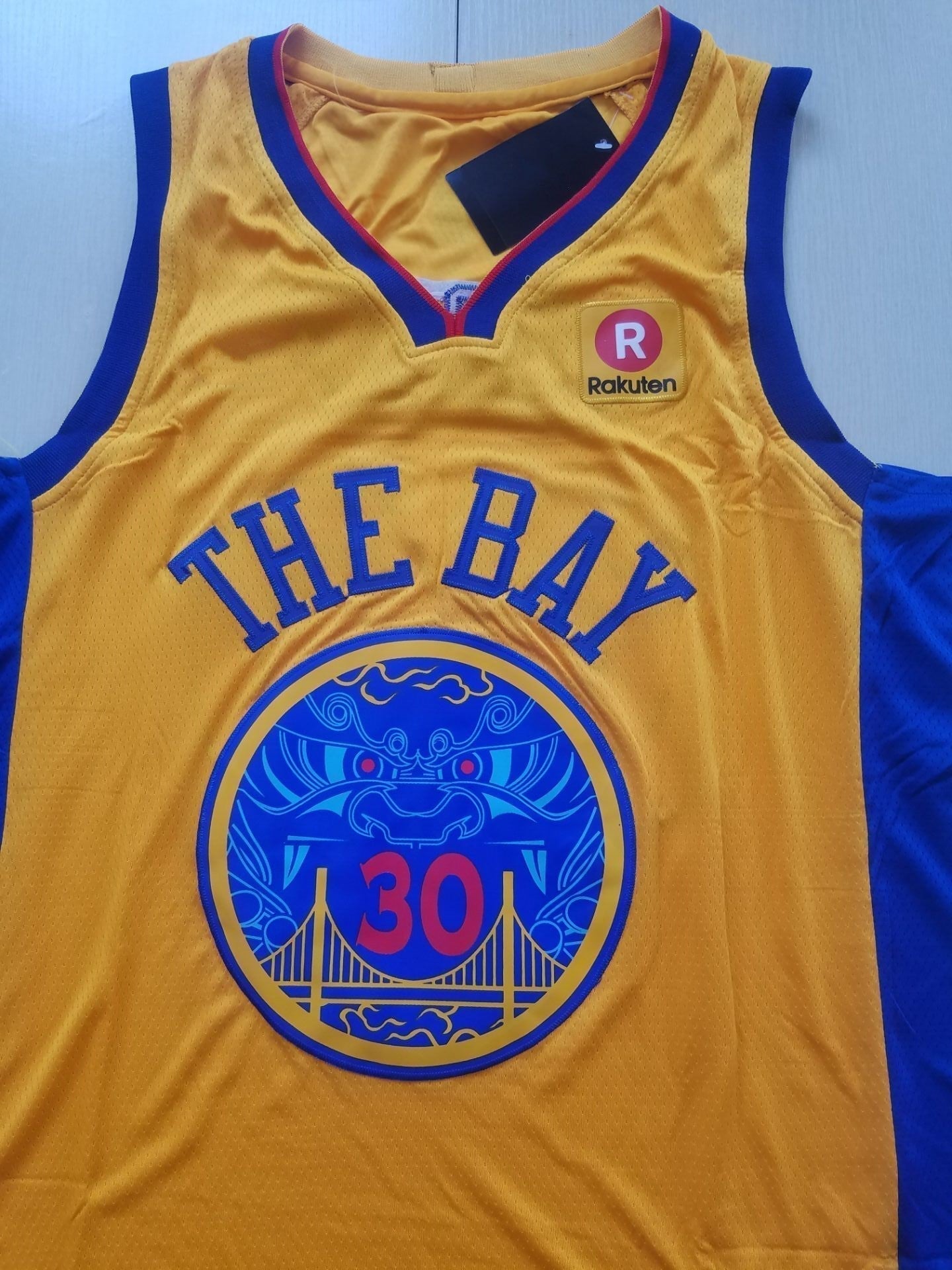 Men's Golden State Warriors Stephen Curry Yellow Replica Jerseys - City Edition