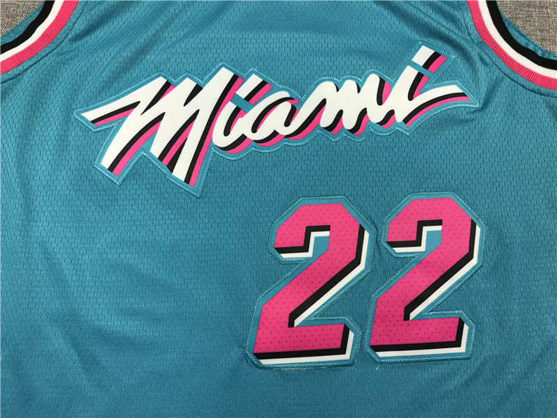 Men's Miami Heat Jimmy Butler #22 NBA Blue Swingman Jerseys