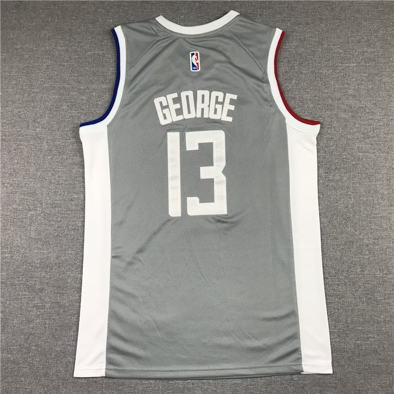 Men's LA Clippers Paul George Gray 2020/21 Swingman Jerseys - Earned Edition