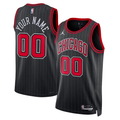 Men's Chicago Bulls Black 2022/23 Swingman Custom Jerseys - Statement Edition