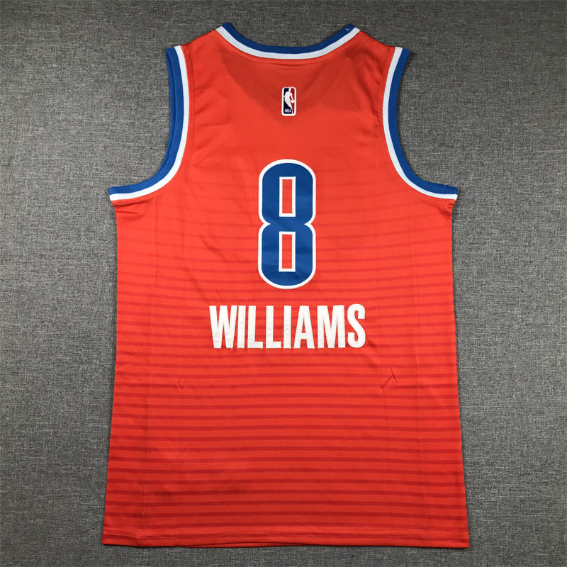 Men's Oklahoma City Thunder Jalen Williams #8 Orange 2022/23 Swingman Jerseys - Statement Edition