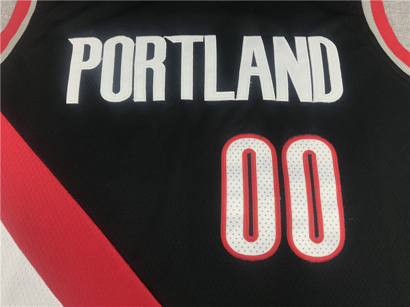 Men's Portland Trail Blazers Carmelo Anthony #00 Black Swingman Fashion Jerseys