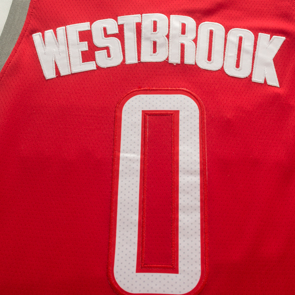 Men's Houston Rockets Russell Westbrook #0 Red Classics Swingman Jerseys