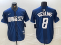 Men's Detroit Tigers Matt Vierling #8 Navy 2024 City Connect Limited Jerseys