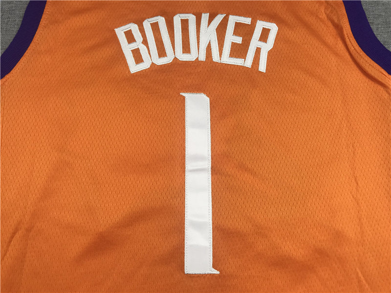 Men's Phoenix Suns Devin Booker Orange 2019/20 Fast Break Replica Player Jerseys